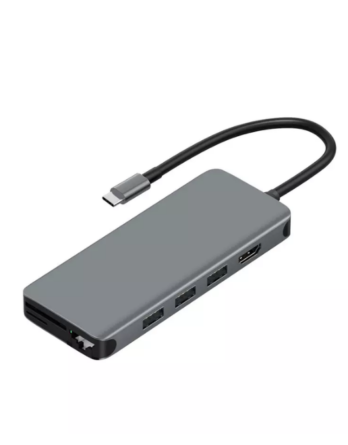 WiWU Alpha 12 en 1 Type C Hub Adaptateur pour ordinateur portable USB