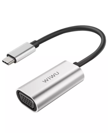 WiWU Alpha VGA Mini adaptateur USB-C Portable vers VGA 60Hz