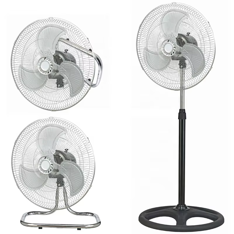 Silver Love SC-F361 Ventilateur Électrique Mécanique 80 W 18 Pouces 3-en-1 Sur Pied Table et Mural